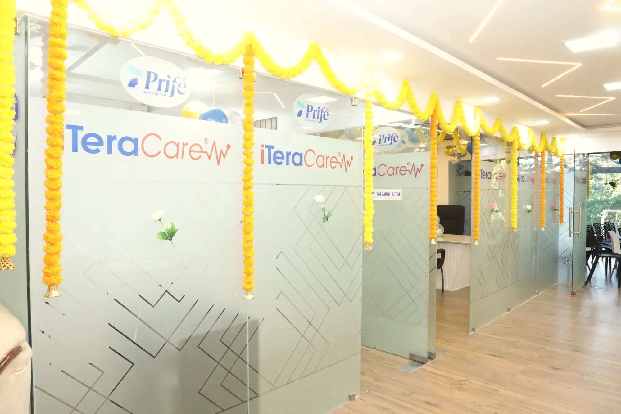 The treatment rooms on opening day